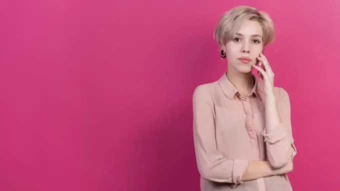 Ilustrasi warna rambut pendek wanita kekinian (credit: freepik.com)