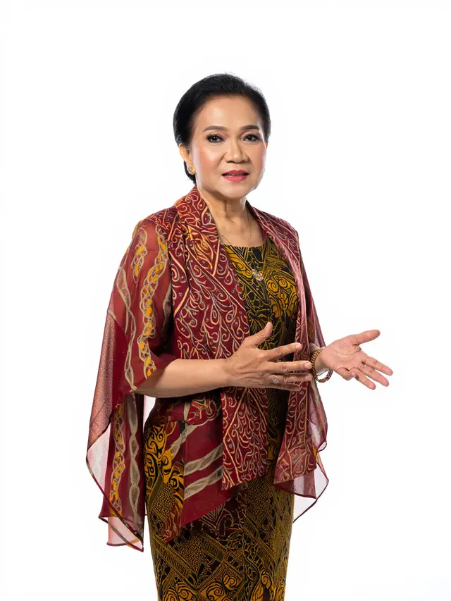 Model Dress Batik Orang Tua Wanita