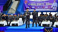 Wakil Kepala Staf Angkatan Laut (Wakasal) Laksdya TNI Edwin, S.H., M.Han., M.H., membuka Kejuaraan Nasional Karate KASAL CUP V 2026 di GOR Ciracas, Jakarta Timur yang berlangsung pada Sabtu (04/04/2026) hingga Minggu (05/04/2026). (dok. TNI AL)