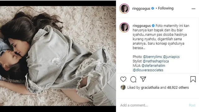 Ringgo Agus Rahman (Foto: Instagram/@ringgoagus)