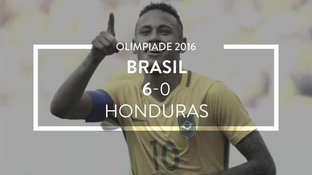 Video highlights semifinal sepak bola Olimpiade 2016 antara Brasil melawan Honduras yang berakhir dengan skor 6-0.