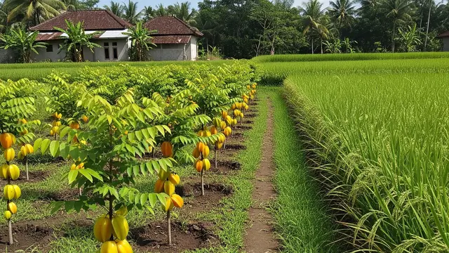6 Ide Kebun Buah Mini di Sela Tanaman Padi, Pertanian Terpadu Menguntungkan