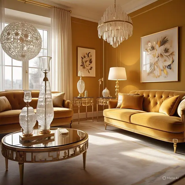Gold Muted dan Ochre: Sentuhan Mewah yang Hangat
