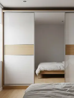 Lemari Baju Pintu Geser (Sliding Door)/Kamar Tidur Sempit? Ini 7 Desain Lemari Baju yang Paling Cocok dan Bisa Jadi Inspirasi (Sumber: gemini.com)