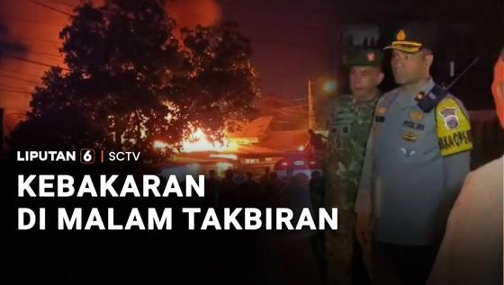 Malam Takbiran, Permukiman Padat di Lhokseumawe Dilanda Kebakaran