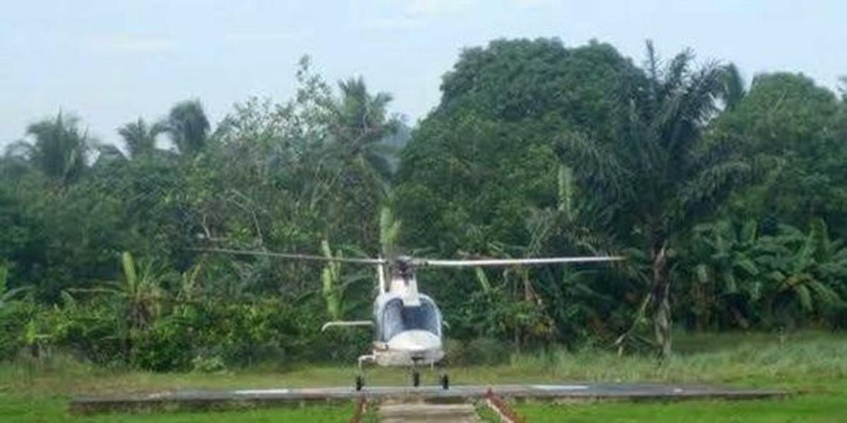 Helikopter berisi menteri pertanian Malaysia mendarat di Nunukan