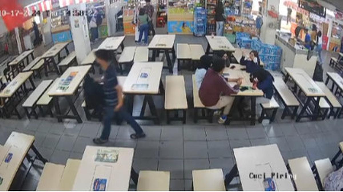 Terekam CCTV, Aksi Pria Maling Tas di Kantin Kampus Ini Curi Perhatian