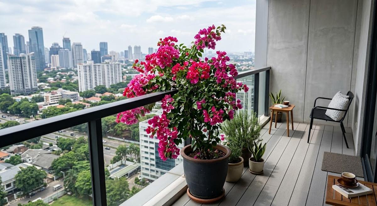 18 Tanaman yang Cocok Ditanam di Balkon Apartemen yang Terkena Angin Kencang