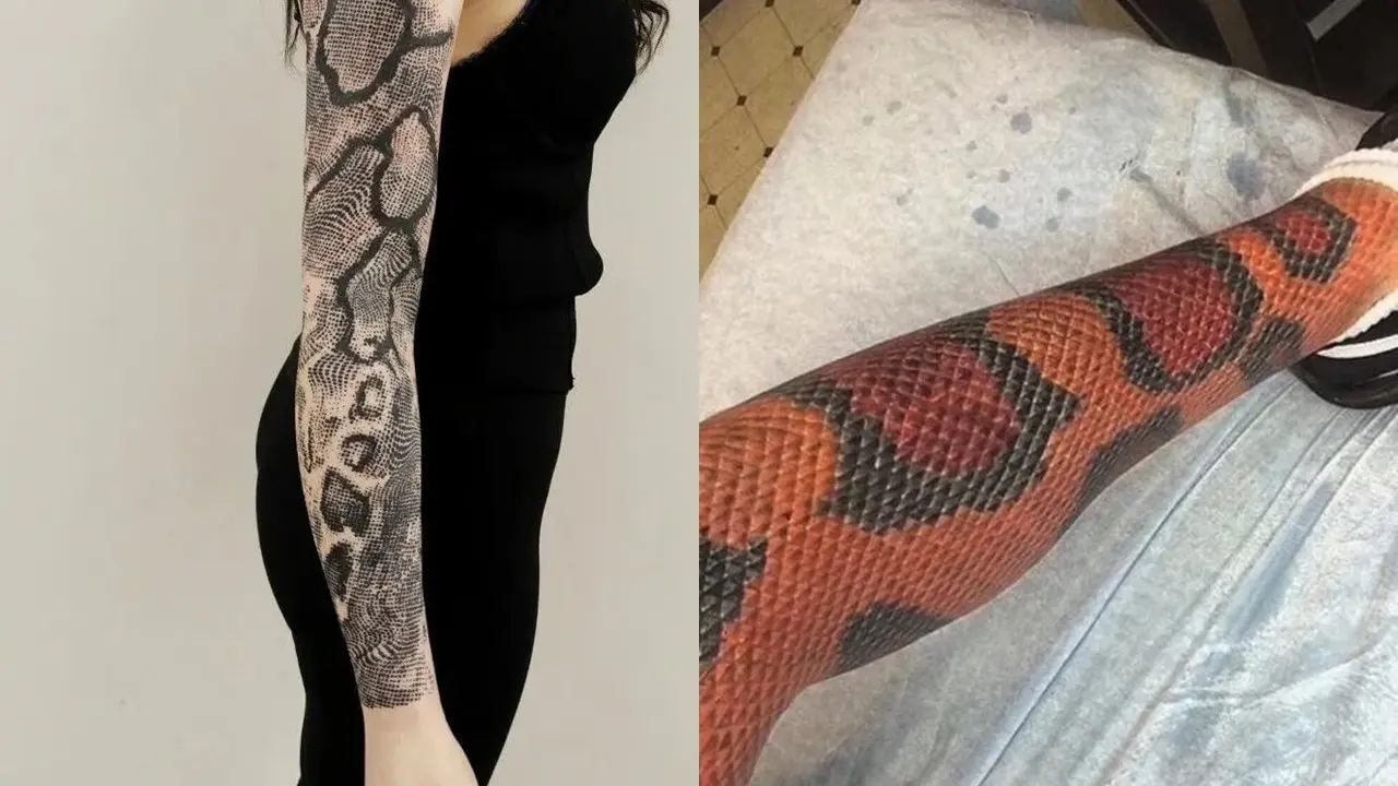 Tato Mirip Ular Asli