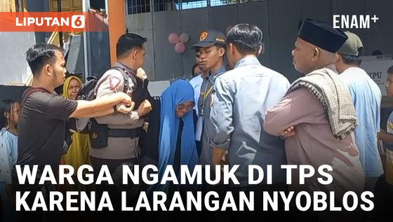 VIDEO: Warga Palopo Mengamuk di TPS gegara Keluarga Tidak Diizinkan Mencoblos