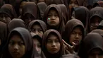 Para siswa Sekolah Menengah Pertama (SMP) Islam mengambil bagian dalam doa bersama khusus untuk mendukung perjuangan Palestina di Banda Aceh pada 20 Oktober 2023. (CHAIDEER MAHYUDDIN/AFP)