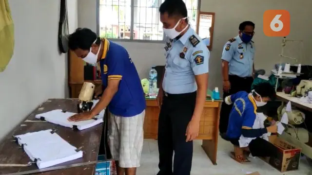 wabin dan pegawai lapas Ampana