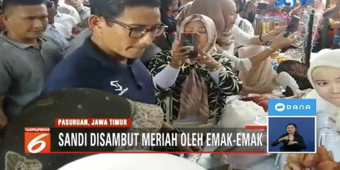 Emak-Emak di Pasuruan Spontan Kumpulkan Dana Kampanye untuk Sandiaga