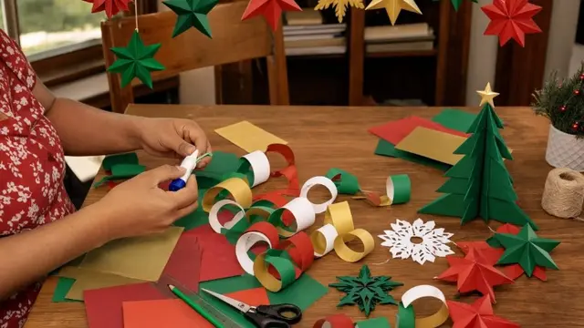 diy hiasan natal dari kertas (AI Generated)