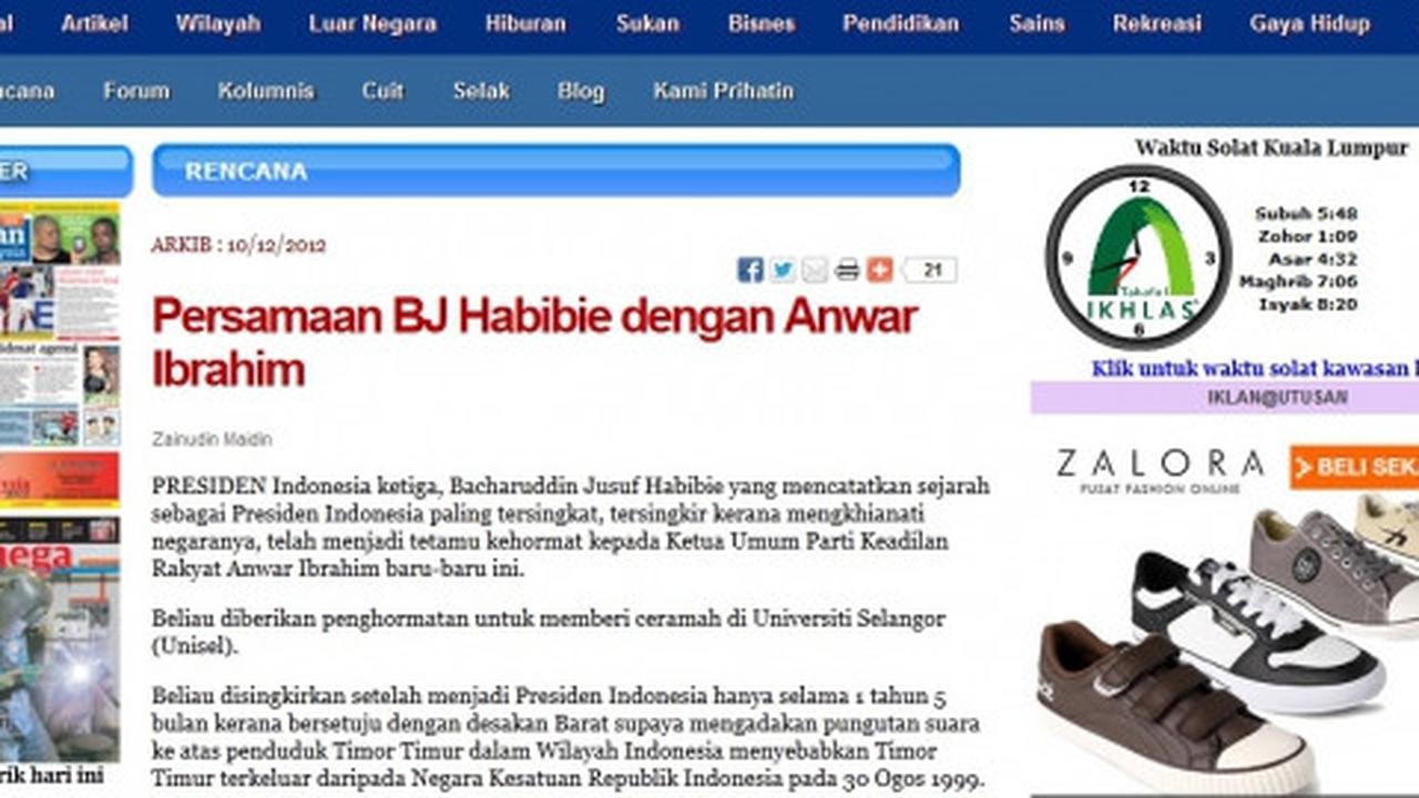 Habibie disebut pengkhianat bangsa