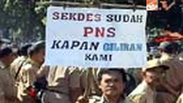 Pagi ini Ribuan pengunjuk rasa dari Pengurus Pusat Persatuan Perangkat Desa Indonesia akan berunjuk rasa di Kantor Kemendagri dan Gedung DPR/MPR RI.
