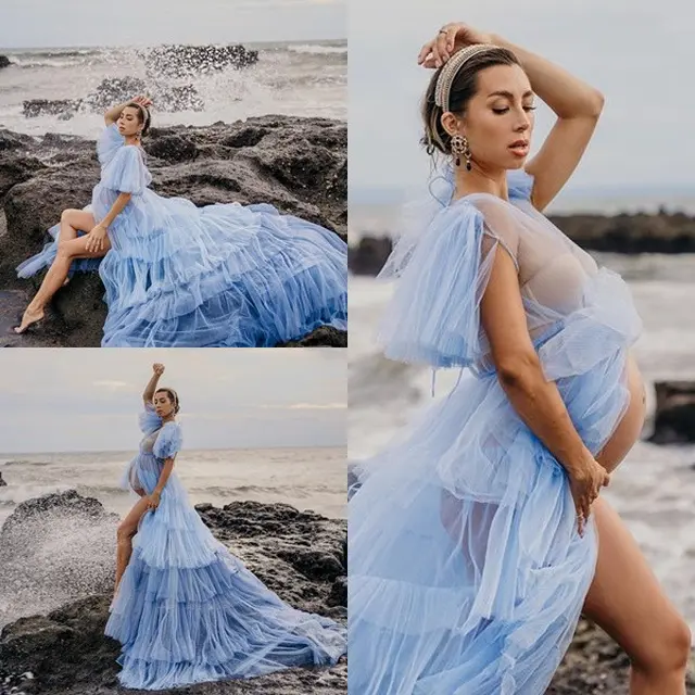 6 Potret Terbaru Maternity Shoot Jennifer Bachdim di Pinggir Pantai