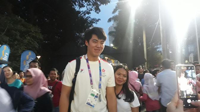 Pemain voli Hong Kong di Asian Games 2018, Au Chin To. (Bola.com/Yus Mei Sawitri)