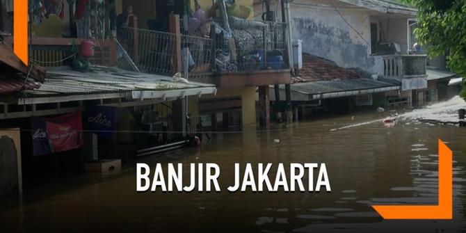 VIDEO: Permukiman di Pancoran Terendam Banjir 5 Meter