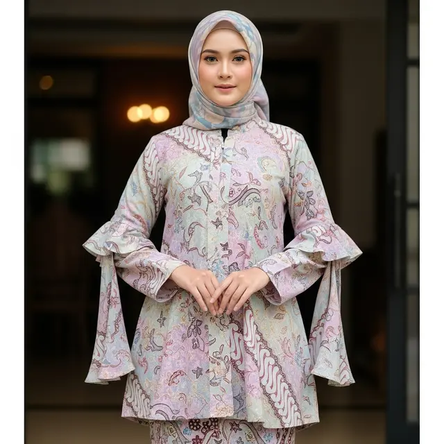 Model Gamis Batik Dobby (Image by Gemini AI)