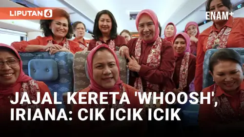 VIDEO: Usai Bareng Jokowi, Kini Iriana Jajal Kereta Cepat 'Whoosh' Bersama OASE KIM