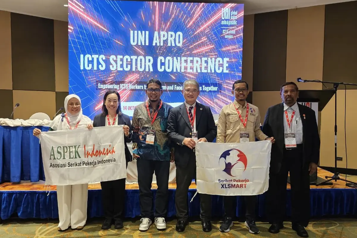 Serikat Pekerja XLSMART berkesempatan berpartisipasi dalam ajang internasional 7th UNI Apro ICTS Sector Conference yang digelar di Manila, Filipina, pada 13–14 Oktober 2025.
