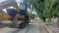 PTPP kerahkan alat berat bantu penanganan banjir bandang luwu utara.