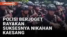 Nikahan Kaesang dan Erina Sukses, Pasukan Korps Brimob Polri Berjoget Ria