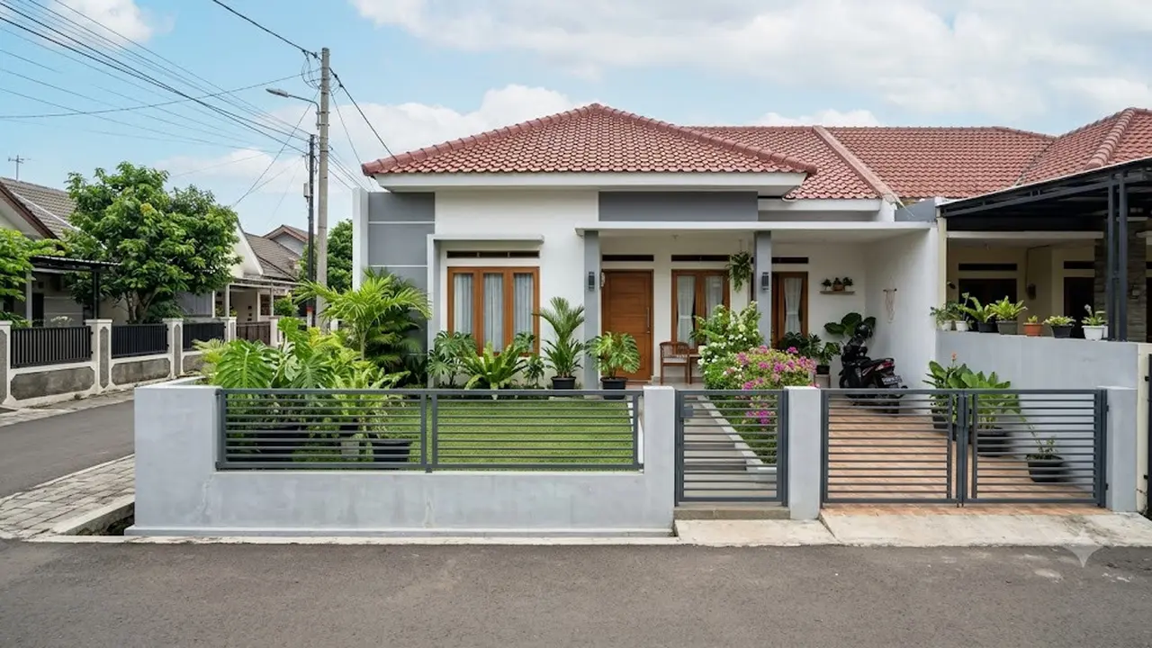 6 Ide Pagar Rumah Tanpa Pilar Besar, Tampilan Fasad Lebih Modern dan Lapang