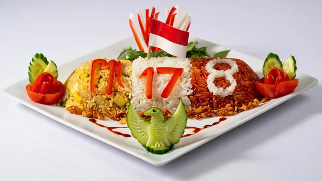 Tips Menghias Nasi Goreng untuk Lomba 17 Agustus/Ilustrasi gambar AI