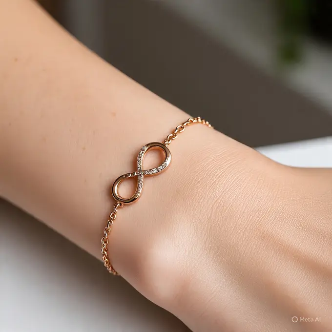 Gelang Rantai Emas Rose Gold Tipis Kekinian 2025