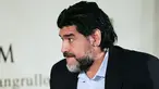 Diego Maradona memberikan keterangan pertamanya selang sehari setelah keputusan AFA yang tidak lagi memperpanjang kontraknya di Timnas Agentina. AFP PHOTO/Maxi Failla