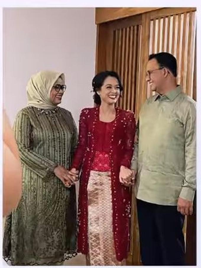 Potret Putri Pertama Anies Baswedan Mutiara Annisa Tampil Anggun Kenakan Kebaya Merah Saat 