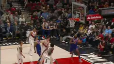 Berita video game recap NBA 2017-2018 antara Portland Trail Blazers melawan New York Knicks dengan skor 111-87.