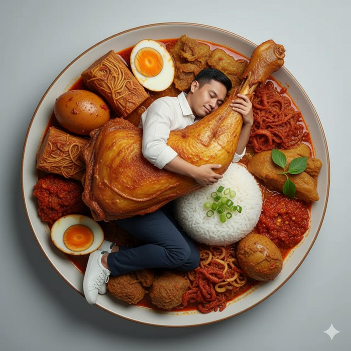 Prompt Gemini AI Menyatu dengan Makanan