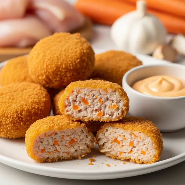 Nugget Rumahan Renyah Tanpa Tepung Roti (Image by Gemini AI)