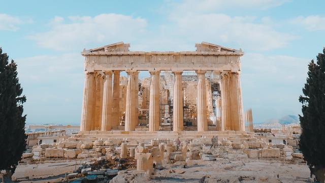 Ilustrasi Yunani, kuil