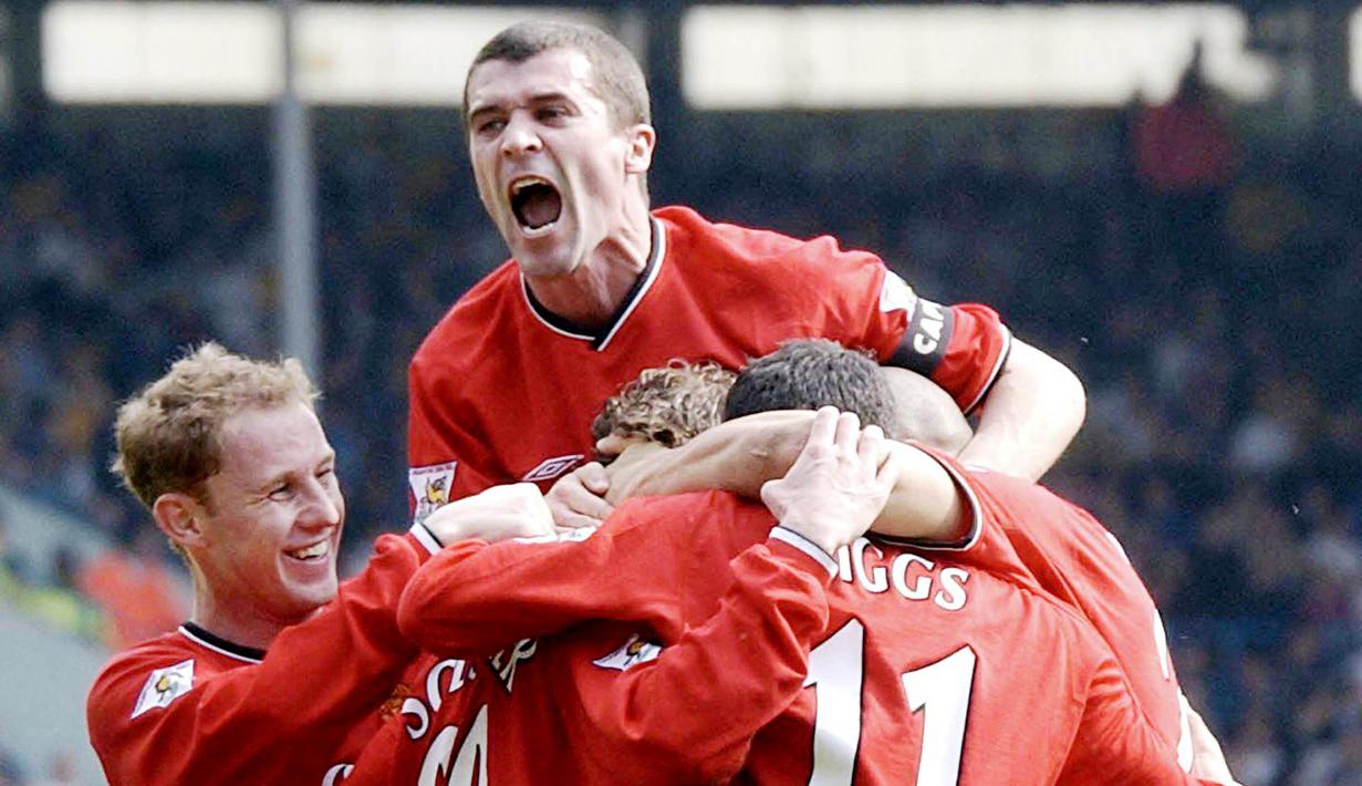 Roy Keane - Kapten legendaris Manchester United ini memberi kecaman pada rencana bergulirnya Liga Super Eropa. Gelandang yang terkenal dengan permainan kerasnya ini menilai rencana tersebut hanya berdasar uang dan keserakahan klub-klub besar. (AFP/Paul Barker)