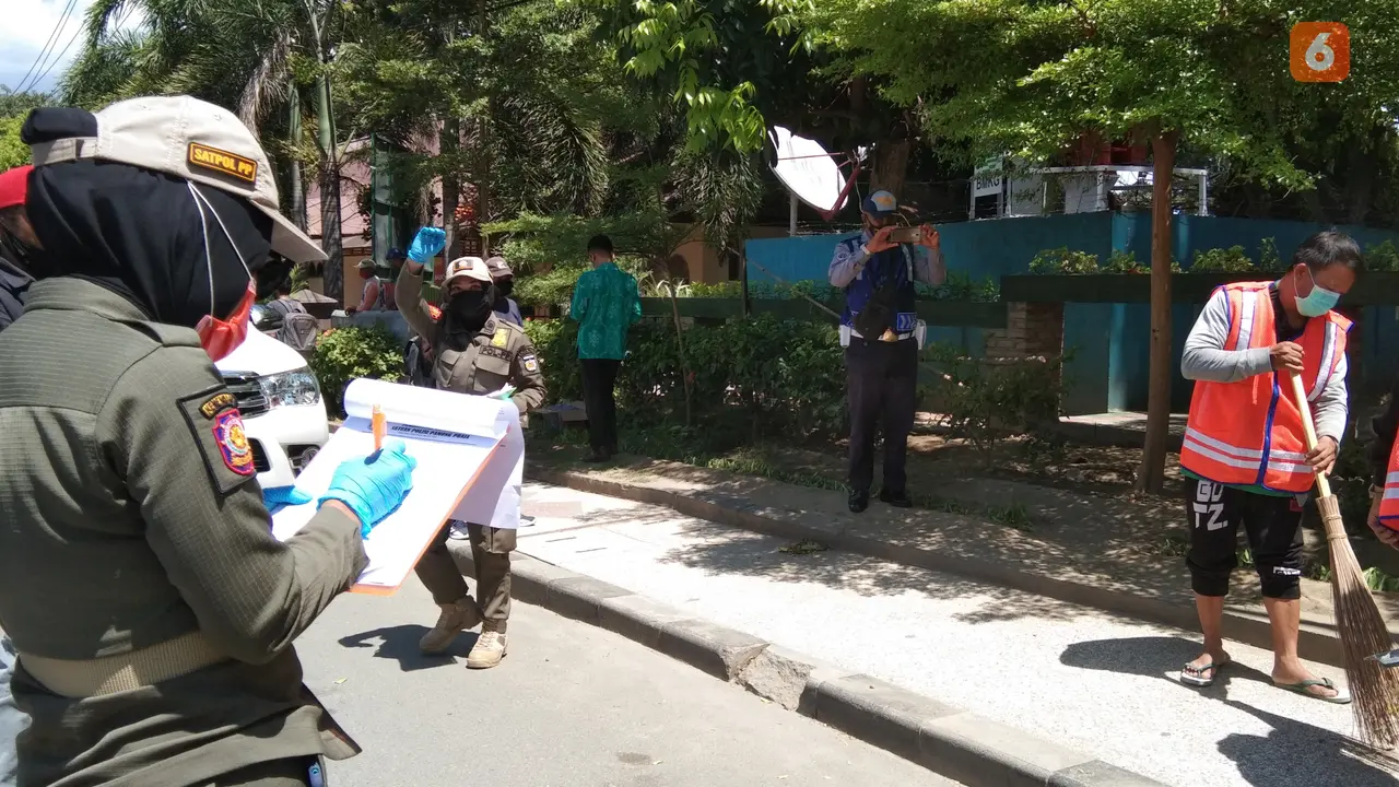 operasi yustisi untuk penegakan protokol kesehatan di Kota Palu