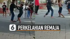 Kejadian miris terjadi antara kedua remaja yang terlibat dalam perkelahian. Tidak hanya itu saja mereka menjadi tontonan temannya sendiri.