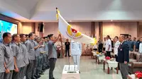 Ketua Umum Komite  Olahraga Nasional Indonesia (KONI) Pusat, Letjen TNI (Purn) Marciano Norman secara resmi mengukuhkan dan melantik kepengurusan KONI Provinsi Kepulauan Bangka Belitung masa bakti 2026-2030 di bawah kepemimpinan Ricky Kurniawan pada 13 Mei 2026 di Ruang Pasir Padi Kantor Gubernur. (Dok. KONI)