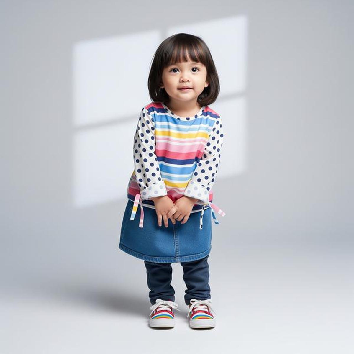8 Model Baju Anak Perempuan 1-5 Tahun Motif Polkadot &amp; Stripe, Lucu dan Nyaman Dipakai