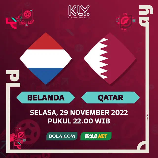 Piala Dunia 2022 - Belanda Vs Qatar