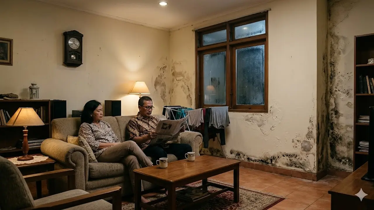 cara mengatasi ruangan lembab (AI Generated)