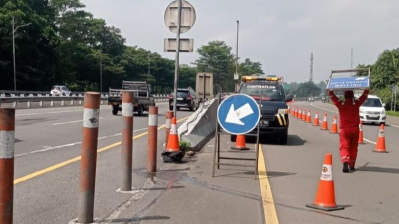 Contraflow Tol Jagorawi Arah Puncak Disetop!