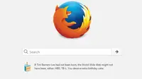 Laman utama Mozilla Firefox 