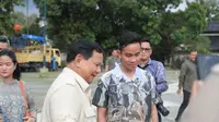 Prabowo tiba di Solo disambut Gibran Rakabuming. (Foto: Dok. Twitter @prabowo)