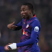 Yan Diomande memilih tetap tenang ditengah gembornya rumor transfer dirinya. (AFP)
