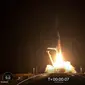 Peluncuran Falcon 9 yang mengangkut kapsul Dragon milik SpaceX pada Kamis (16/9/2021)WIB, merupakan misi pertama ke luar angkasa dengan seluruh awaknya adalah sipil (Screenshot YouTube SpaceX)