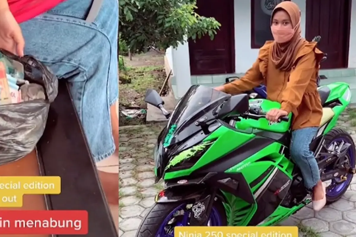 Siswi SMA beli Ninja (TikTok/@bangarik02)
